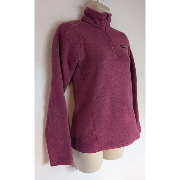 Patagonia Womens Better Sweater 1/4 Zip Pullover Jacket Magenta Sz XS - Picture 2 of 7
